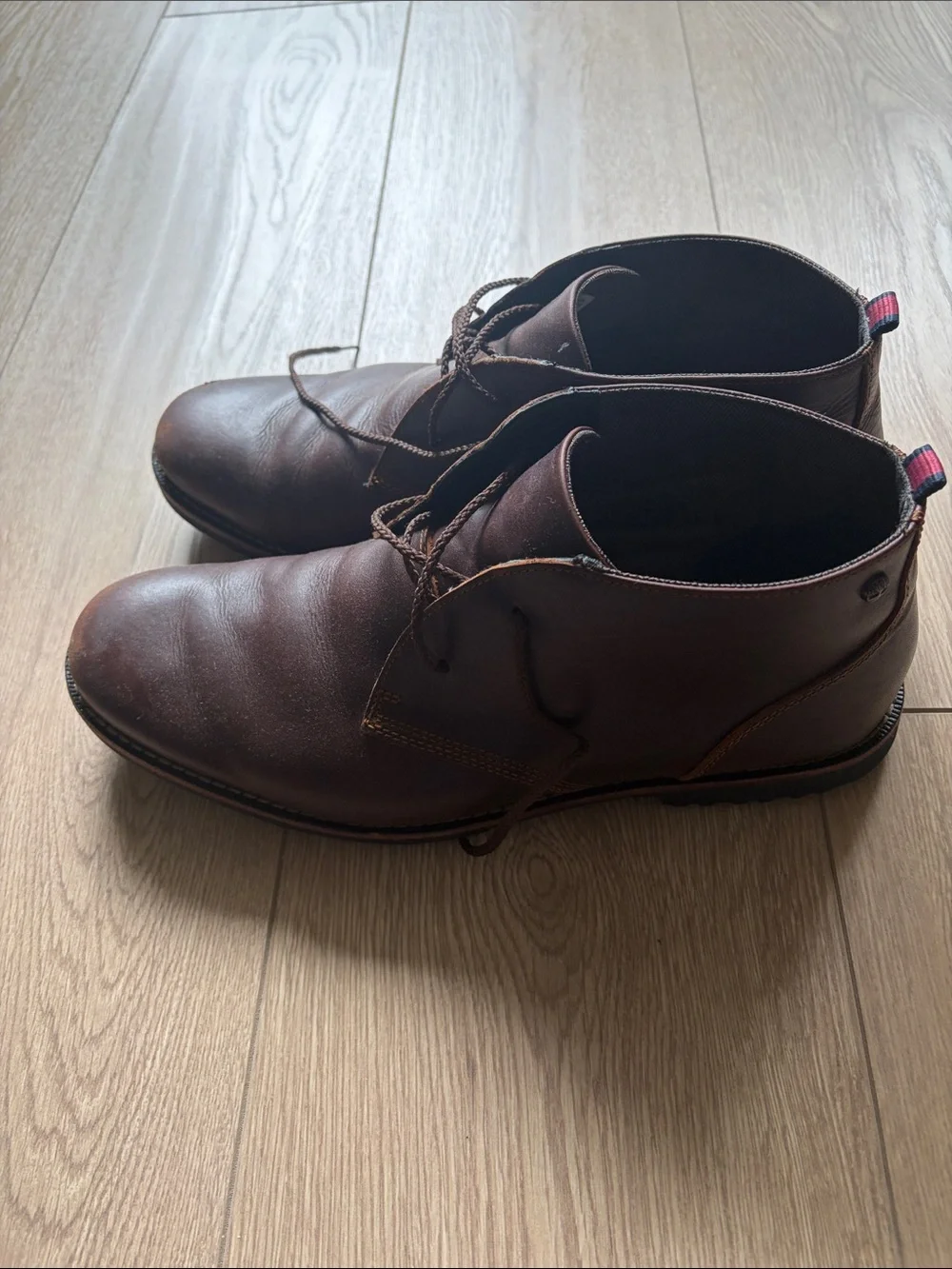 Timberland Men's Dark Brown Leather Chukka Boots